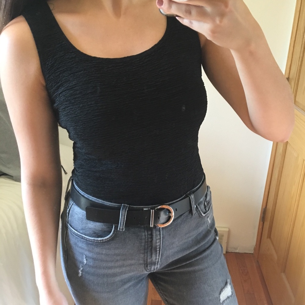 Stretchy Black Tank Top